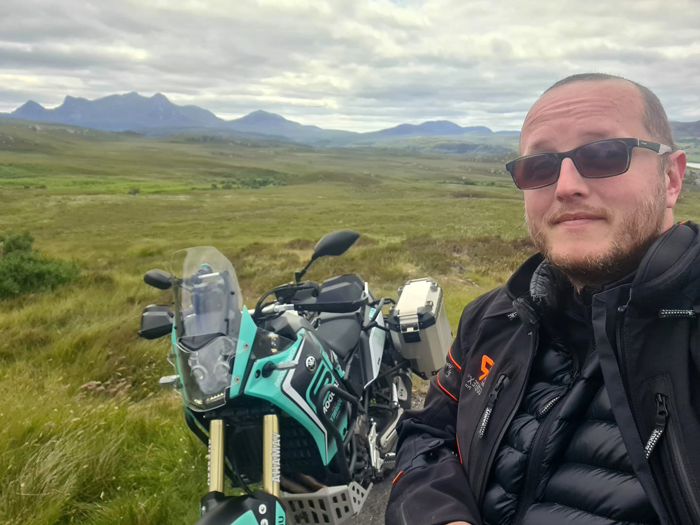 Steven Gourlay and his motorbkie